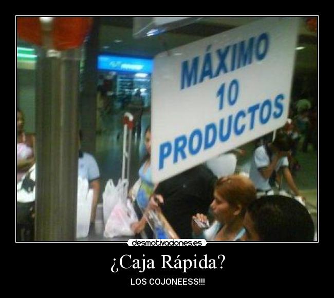 ¿Caja Rápida? - LOS COJONEESS!!!