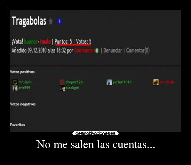 No me salen las cuentas... -