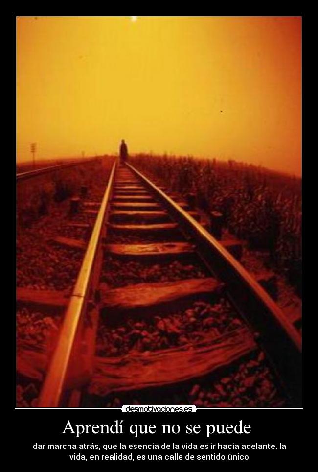 Aprendí que no se puede -