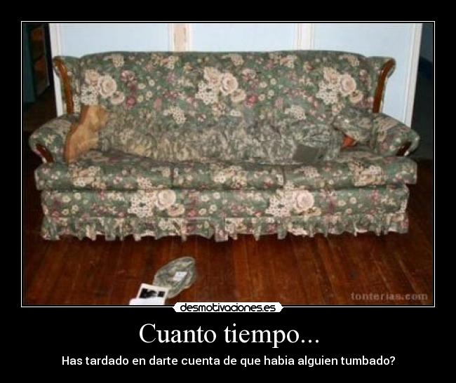 Cuanto tiempo... -