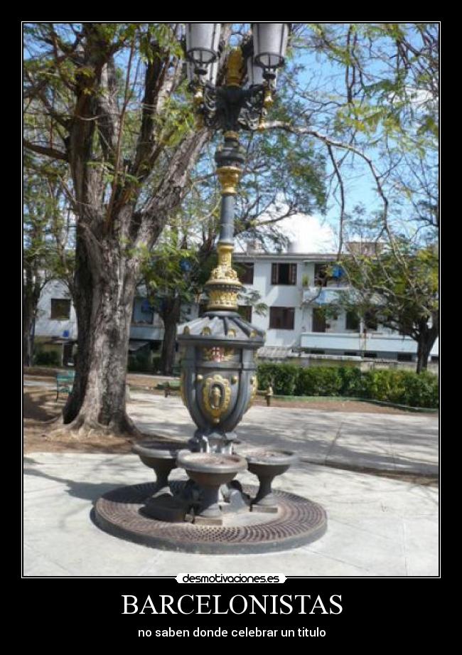 BARCELONISTAS - no saben donde celebrar un titulo