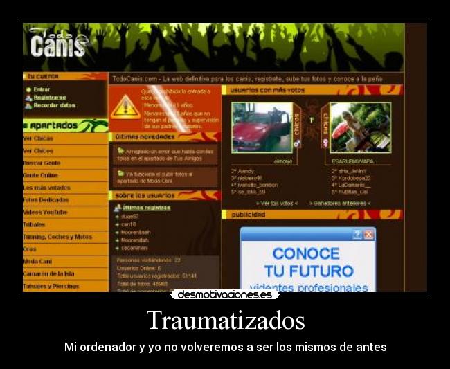 Traumatizados - Mi ordenador y yo no volveremos a ser los mismos de antes