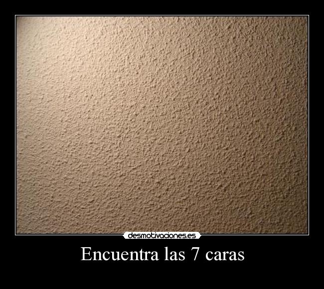 Encuentra las 7 caras - 