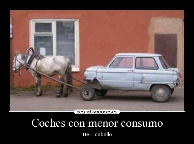Coches con menor consumo - De 1 caballo