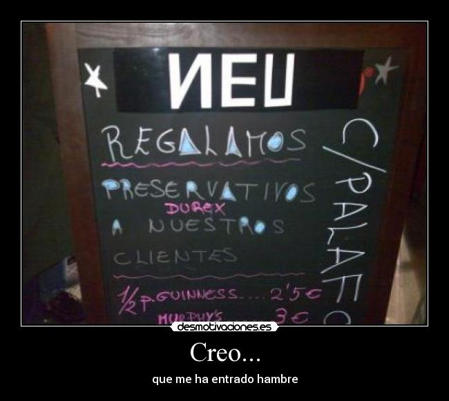 Creo... -