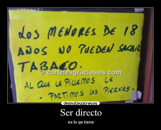 Ser directo - 