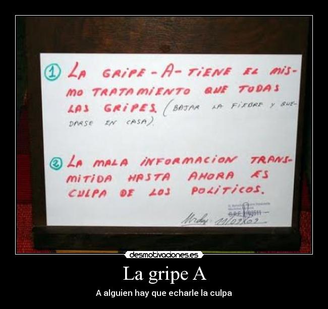La gripe A -