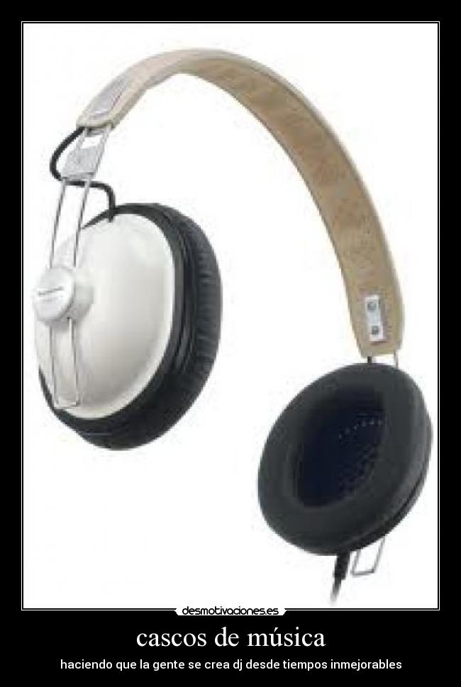 cascos de música -