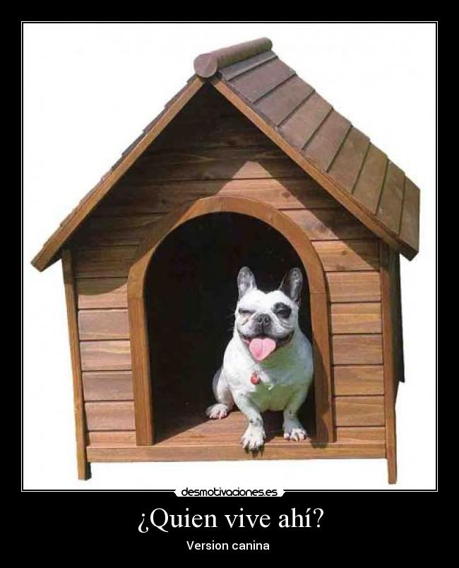 ¿Quien vive ahí? - Version canina