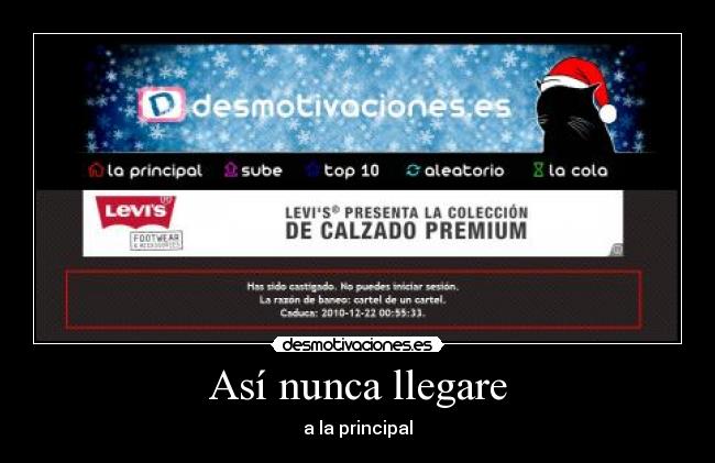 Así nunca llegare - a la principal