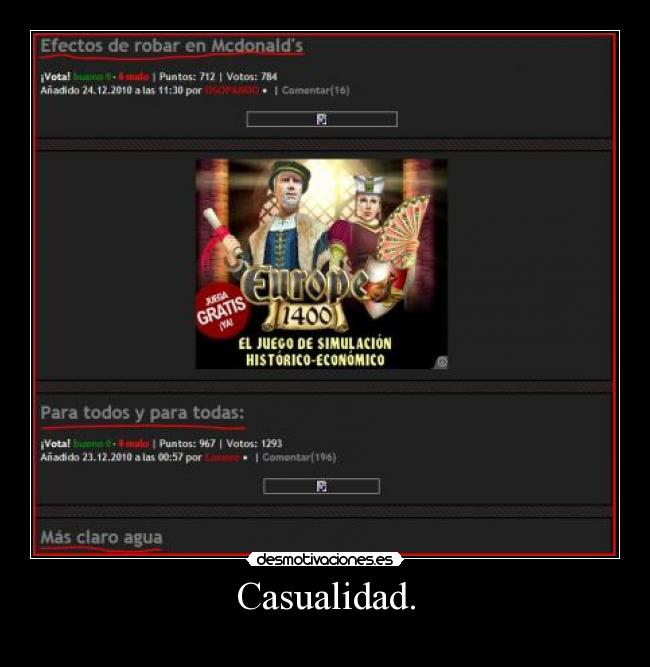 Casualidad. - 