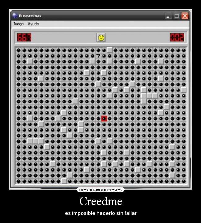 carteles imposible buscaminas desmotivaciones