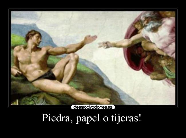 Piedra, papel o tijeras! -