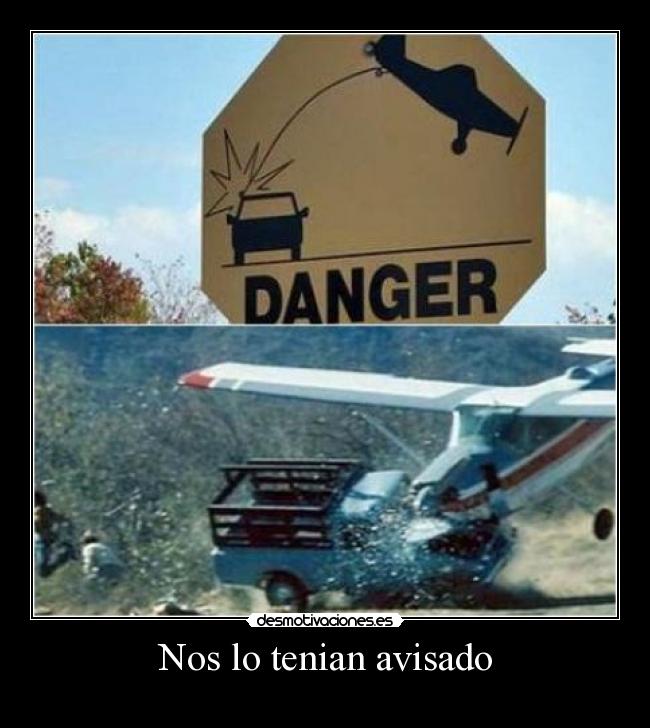 carteles avioneta coche hostia fail desmotivaciones