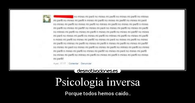 Psicologia inversa -