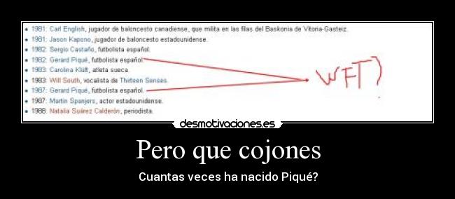 Pero que cojones - 