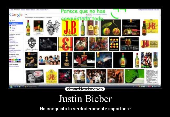 Justin Bieber - No conquista lo verdaderamente importante