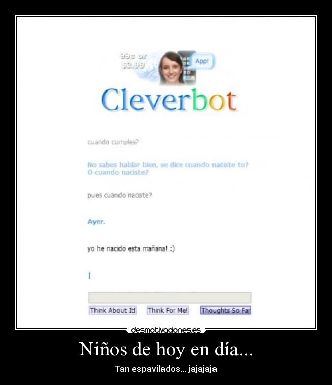 Niños de hoy en día... - 