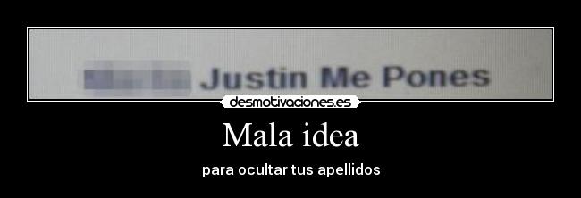 Mala idea -