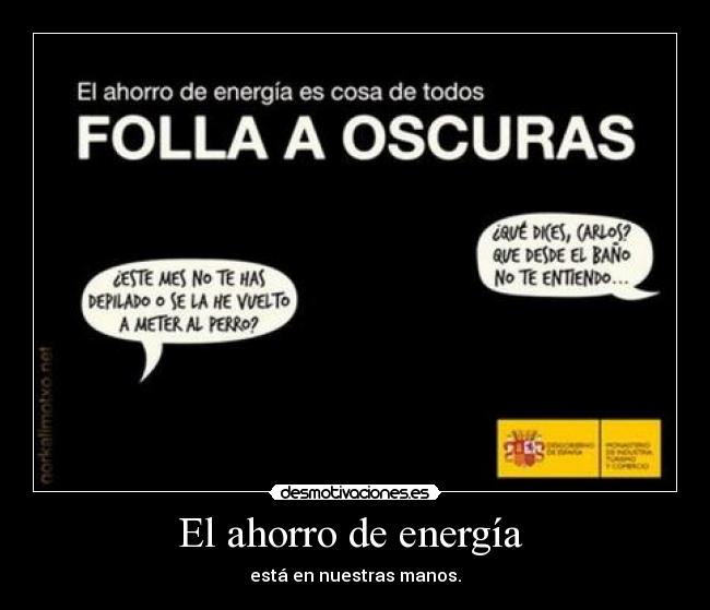El ahorro de energía  - 