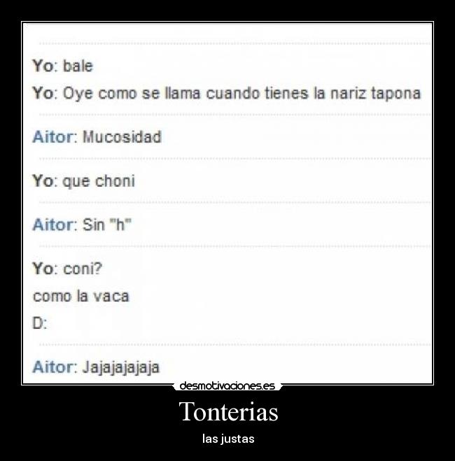 Tonterias - las justas