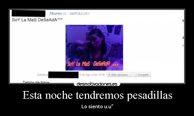 Esta noche tendremos pesadillas -