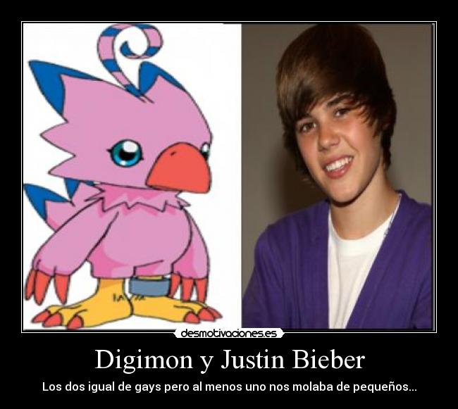 Digimon y Justin Bieber -