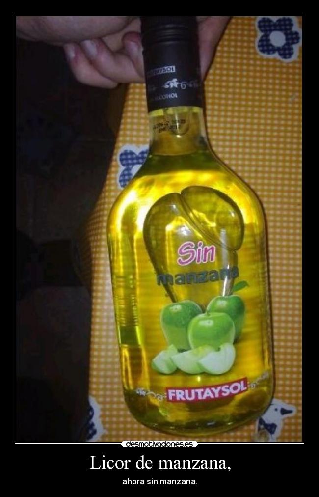 Licor de manzana, -