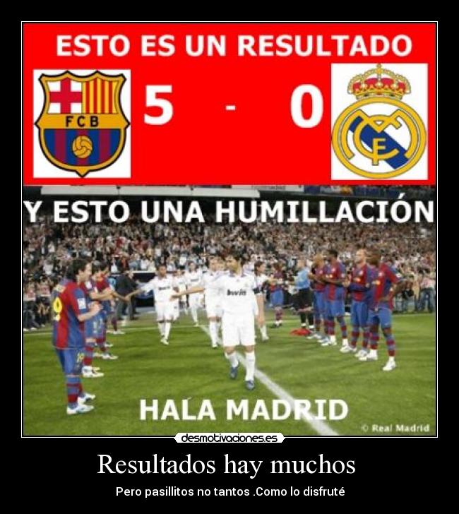 Resultados hay muchos - Pero pasillitos no tantos .Como lo disfruté