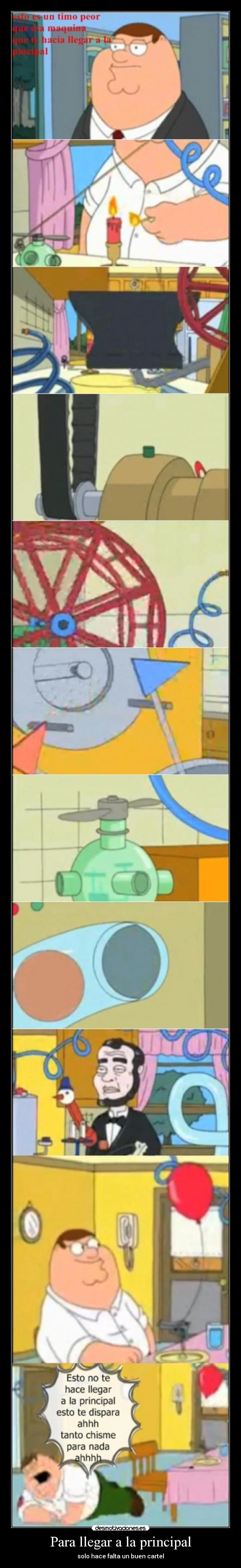 Para llegar a la principal -