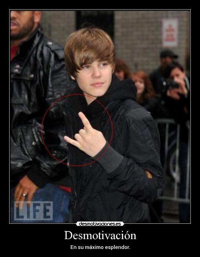 carteles justin bieber metalero desmotivaciones