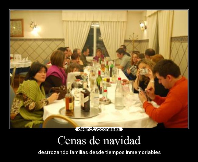 Cenas de navidad - destrozando familias desde tiempos inmemoriables