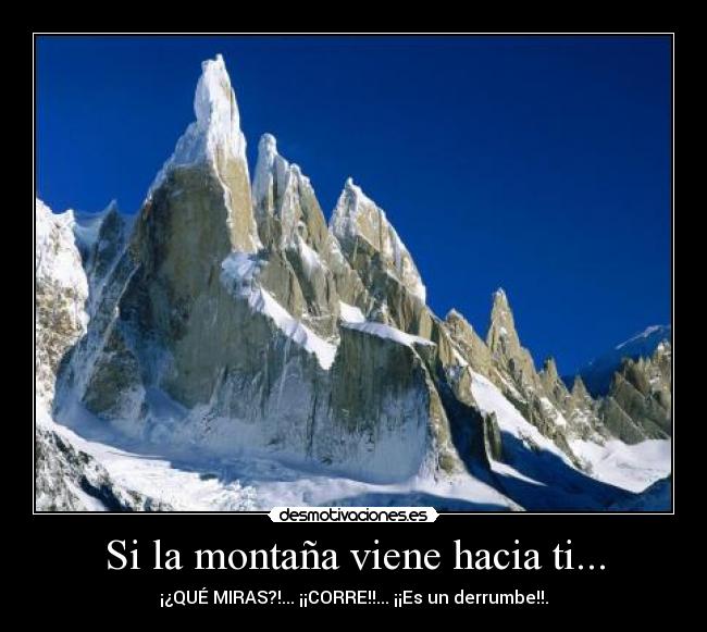 carteles montana derrumbe desmotivaciones