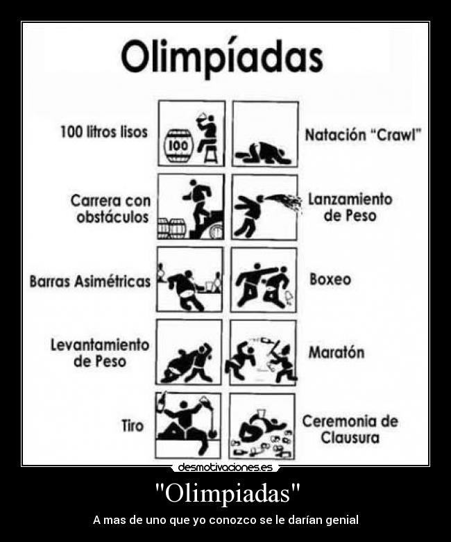 carteles olimpiadas desmotivaciones