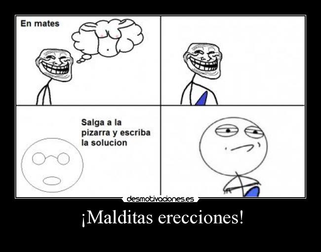 ¡Malditas erecciones! -