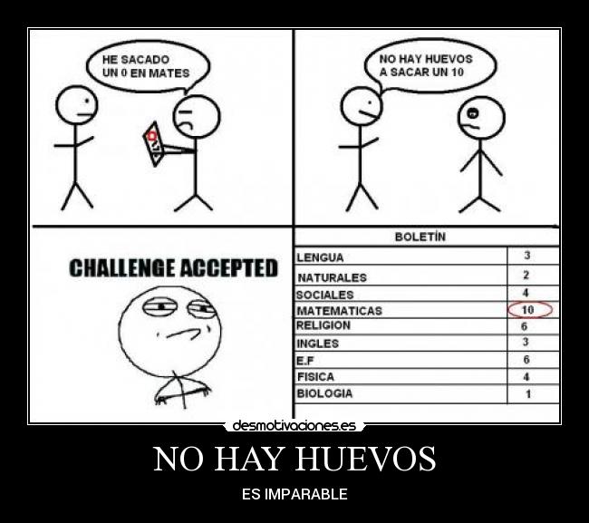 NO HAY HUEVOS - ES IMPARABLE