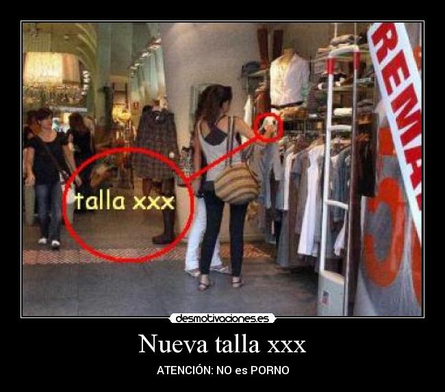 Nueva talla xxx - 