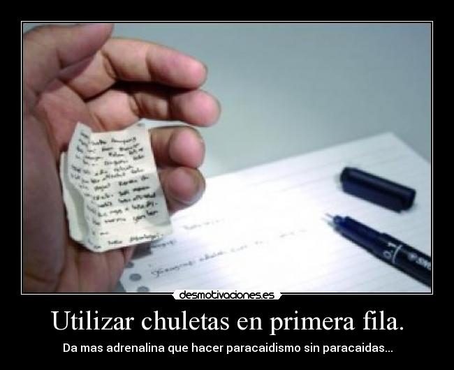 carteles copiar examenesdeporte mucho riesgo desmotivaciones