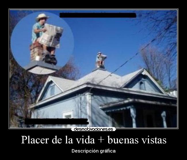 Placer de la vida + buenas vistas - Descripción gráfica