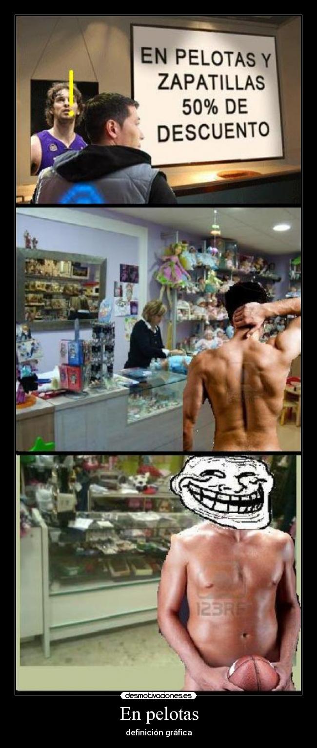 En pelotas - definición gráfica