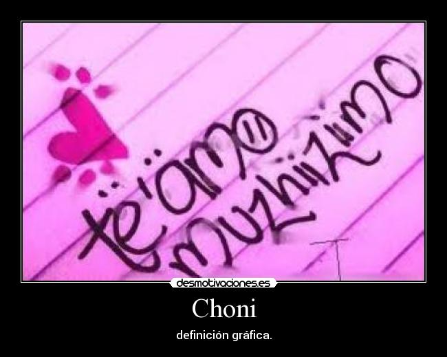 Choni - definición gráfica.