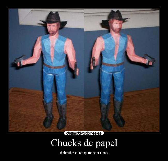 Chucks de papel -