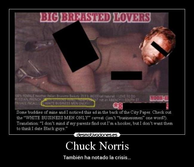 Chuck Norris - También ha notado la crisis...