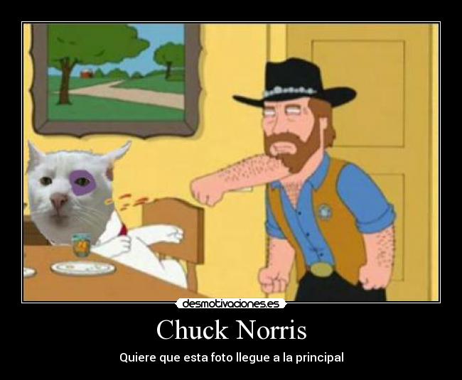 Chuck Norris - Quiere que esta foto llegue a la principal