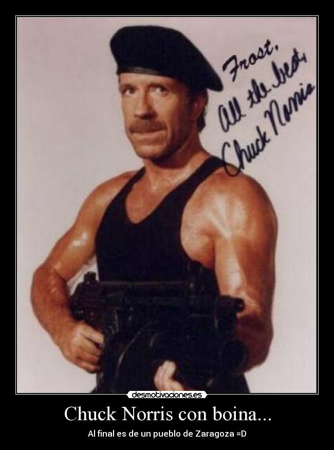 Chuck Norris con boina... - 