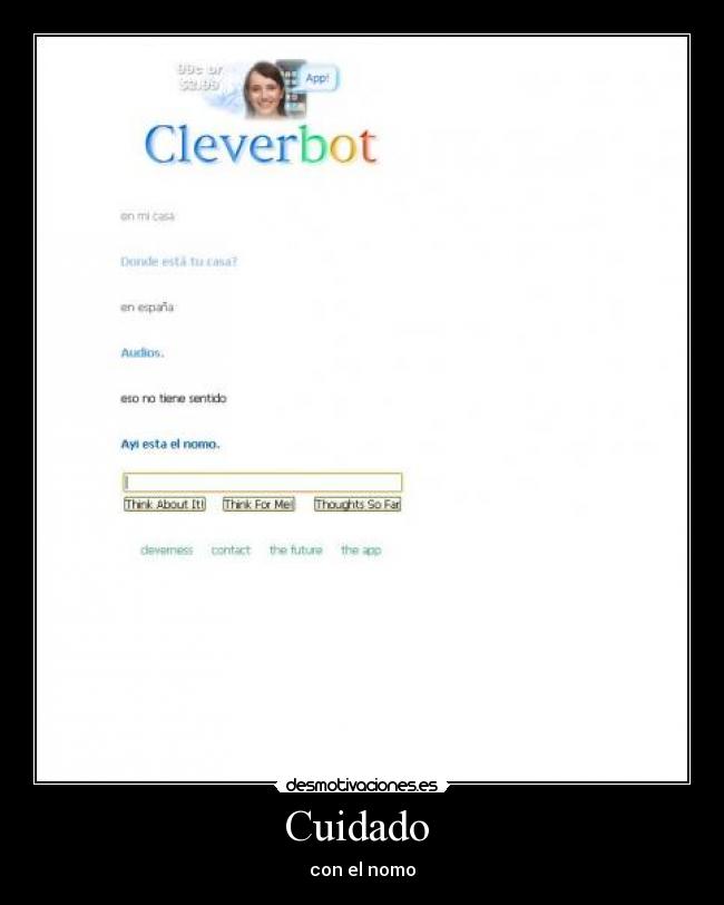 carteles nomo cleverbot desmotivaciones