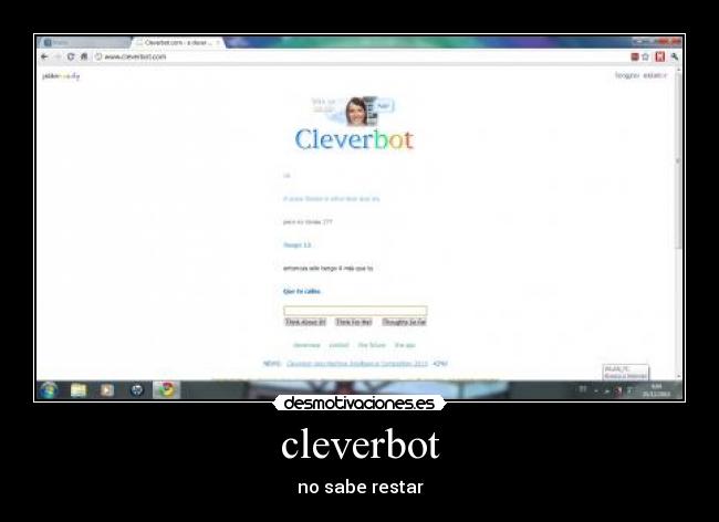 cleverbot - no sabe restar