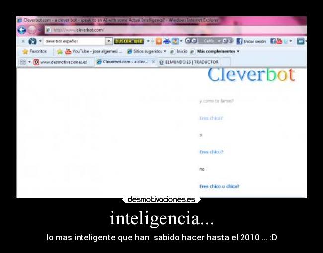 inteligencia... -