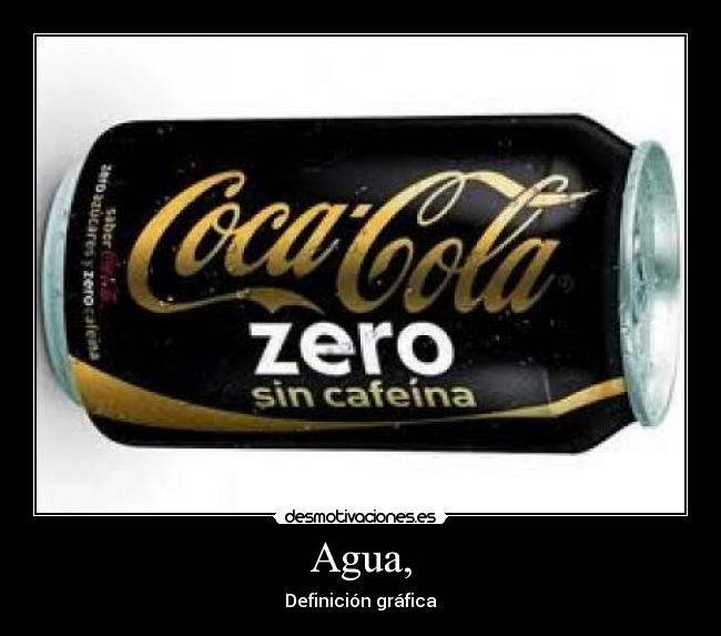 Agua, - Definición gráfica