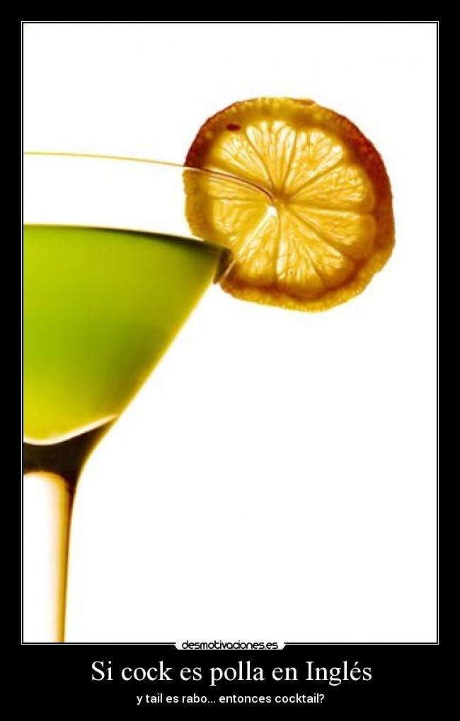 Si cock es polla en Inglés -
